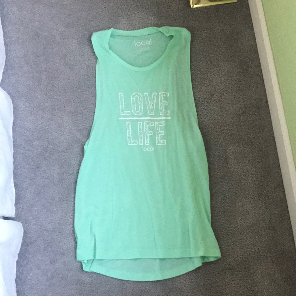 Light Blue Love Life Tank